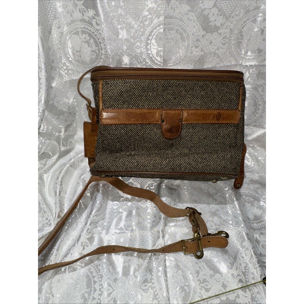 Hartmann Luggage Tweed Train Case Carry On Travel Vintage
